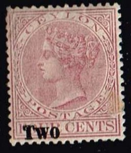 Ceylon 1888, Sc.#145 MH Queen Victoria (1819-1901)