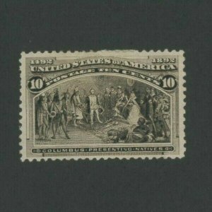1893 United States Postage Stamp #237 Mint VF Hinged Original Gum