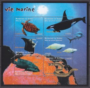 2001 Guinea 3014-19KL Sea fauna 25,00 €