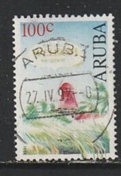 1991 Aruba - Sc 77 - used VF - 1 single - Windmills