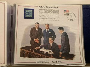 the history of American stamp panel: NATO Established