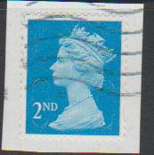 GB QE II Machin SG U2961 - 2nd brt blue - M12L - Source  B