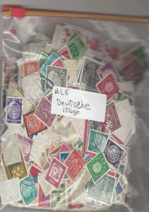 COLLECTION LOT # L5 GERMANY 156gr ABOUT 2300 STAMPS FREE H & S