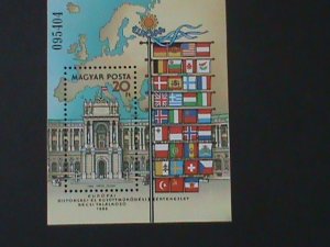 ​HUNGARY-1986-SC# 3005-EUROPEAN SECURITY-VIENNA-MNH -S/S- VF- HARD TO FIND