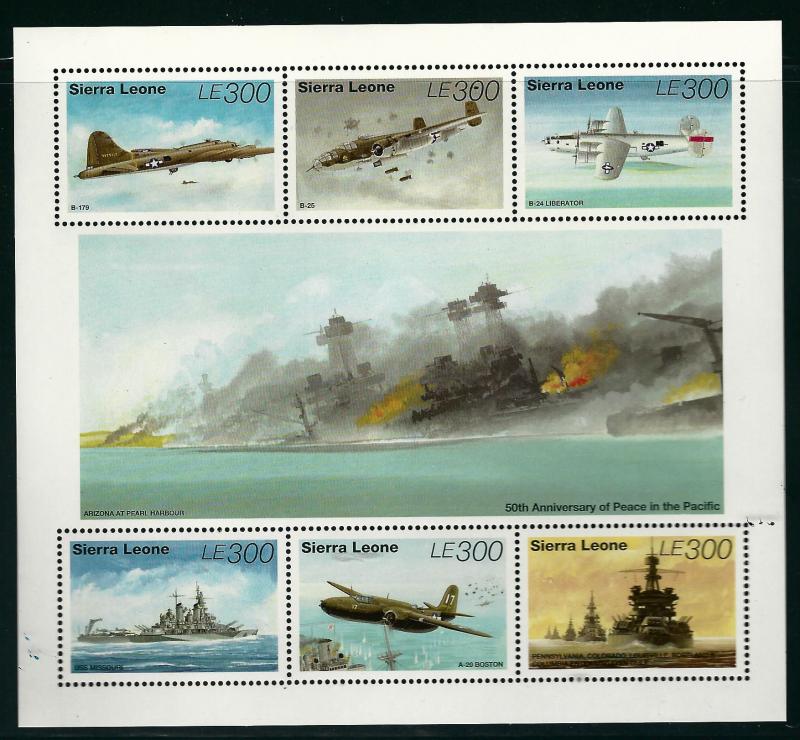 Sierra Leone #1804 Airplane SS  MNH...High Quality Souvenir Sheet!