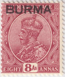 BURMA - 1937 SG.11 8a. reddish purple - MOGH
