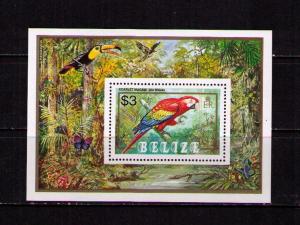 BELIZE Sc# 740 MNH FVF SS Bird Scarlet Macaw 