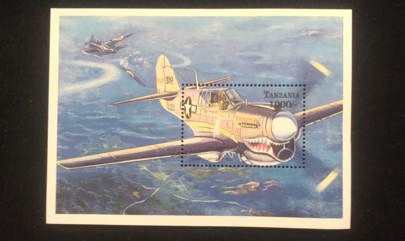 O) 1998 TANZANIA, AIRCRAFT - USAAF CURTISS P-40M, MNH