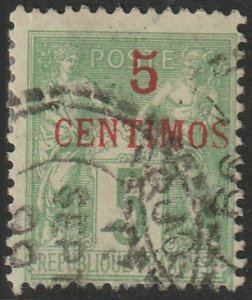 French Morocco 1899 Sc 2 used type II