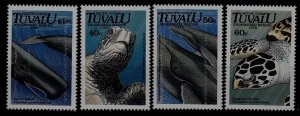 Tuvalu 570-73 MNH Marine life SCV9.50