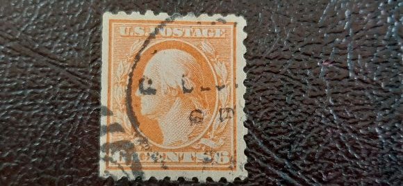 US Scott # 468; Used from 1916; VF centering. Crease on reverse, no effect.