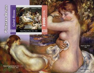 GUINEA BISSAU - 2021 - Nude Art - Perf Souv Sheet - Mint Never Hinged