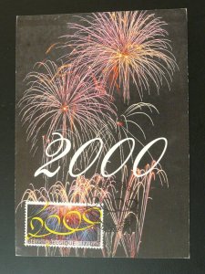 new year firework maximum card Belgium 2000