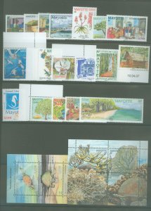 Mayotte #221-240  Single (Complete Set)