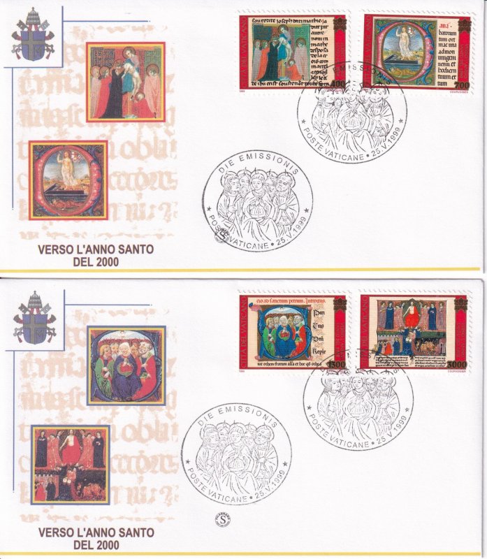 1999 - VATICAN - Scott #1113-1116 - FDC