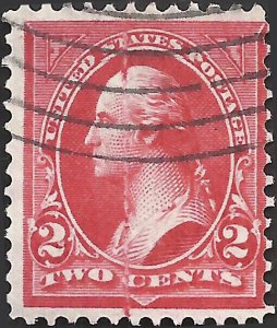 # 279b Used Weird Ink Red George Washington