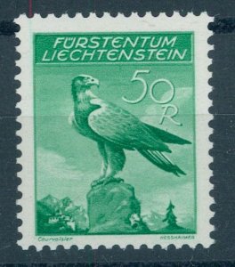 LIECHTENSTEIN, 50 c. AIRPOSTSTAMP Eagle  1934 ON NORMAL PAPER, MNH
