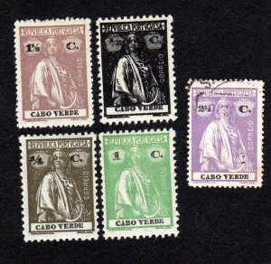 Cape Verde   Scott # 144-151  MH / used  2013 CAT = $ 1.25   Lot 200527