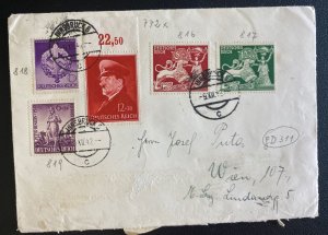 1942 Innsbruck Germany Cover To Vienna