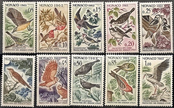 Scott #511-20 Birds MNH