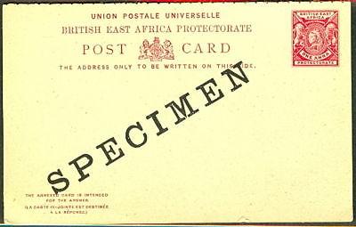 BRITISH EAST AFRICA 1896 H&G #10 1 + 1 Anna 'SPECIMEN'