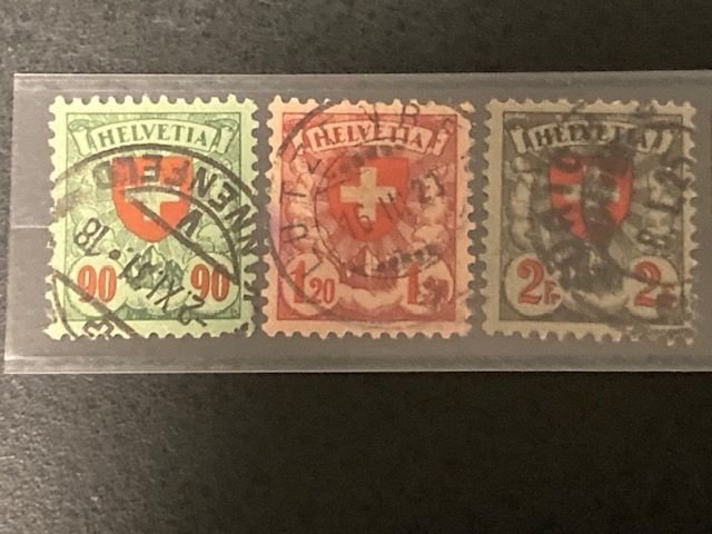 Switzerland Stamps - Scott #'s 200, 201 & 203 Used - [Cat Val $21.75 in ...