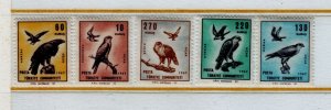 Turkey Sc C44-8 NH issue of 1959 - Birds