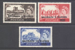 Bahrain Scott 96/98 - SG94/96, 1955 Castles Set MH*