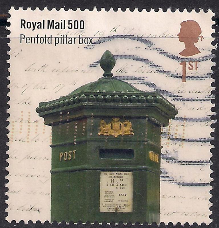 GB 2016 QE2 1st Class Royal Mail 500 used stamp SG 3797 ( E1423 )