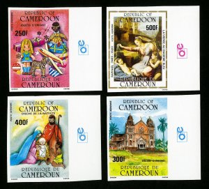 Cameroon Stamps # 329-32 Raphael Painting Christmas Imperforate XF OG NH Lot