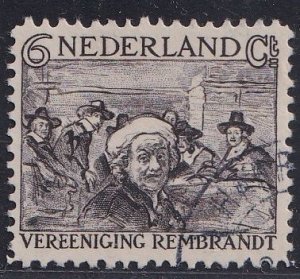 Netherlands   #B42  used  1930  Rembrandt 6c