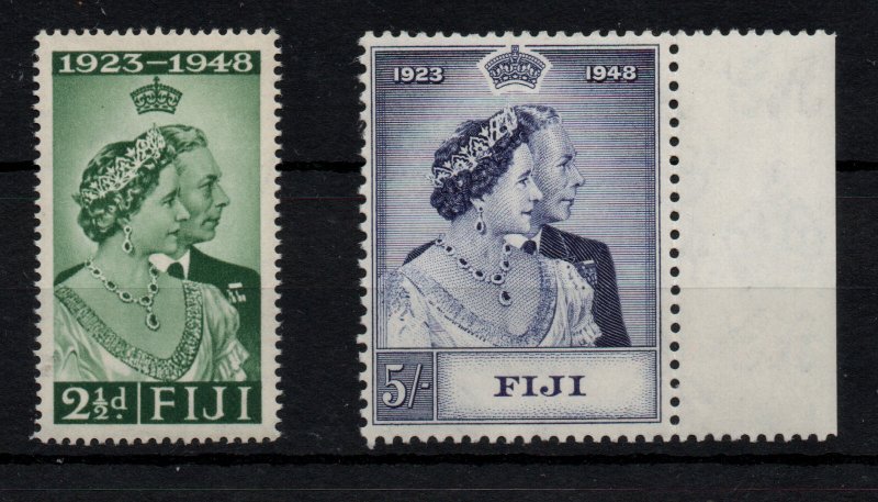 Fiji 1948 Silver Wedding MNH SG270-271 WS43244