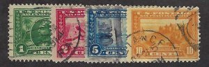 US Scott #397-400 Used F-VF