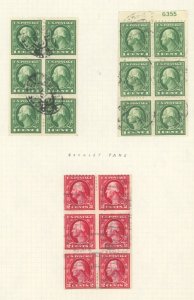 U.S. #USED BOOKLET PANE SET/MIXED CONDITION 