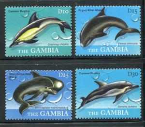 Gambia 3234-3237 MNH. Marine Life Delphinus delphis 2010. x29337