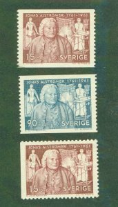 SWEDEN 597-99 MNH BIN $1.90