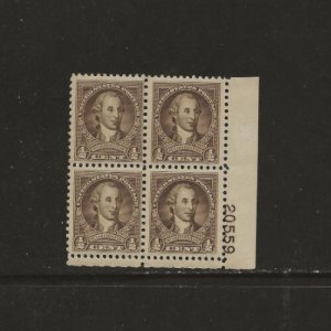 US Scotts 704 Plate Block Fine/Very Fine MNH Cat. Value $10.00             #244