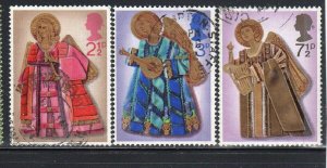 GREAT BRITAIN #680-682 1972 CHRISTMAS F-VF USED c