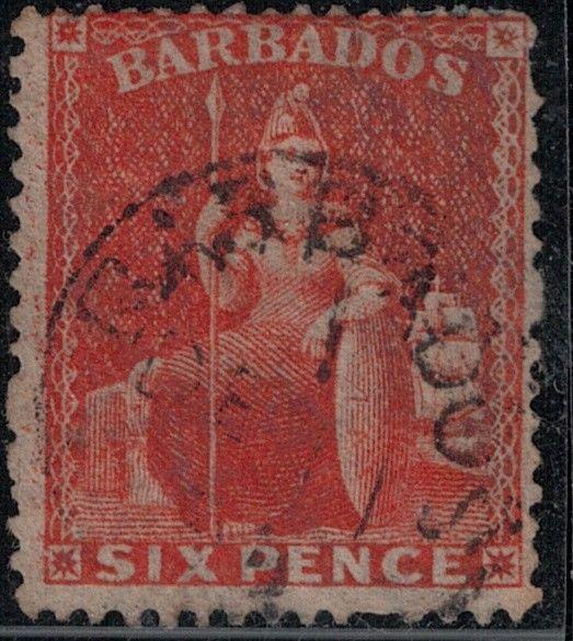 Barbados 1870 SC 27 Used SVC$ 100.00