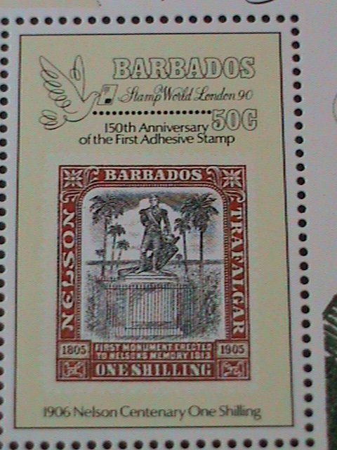 BARBADOS-1980-LONDON'80 WORLD STAMPS SHOW -MNH S/S VF HARD TO FIND LAST ONE