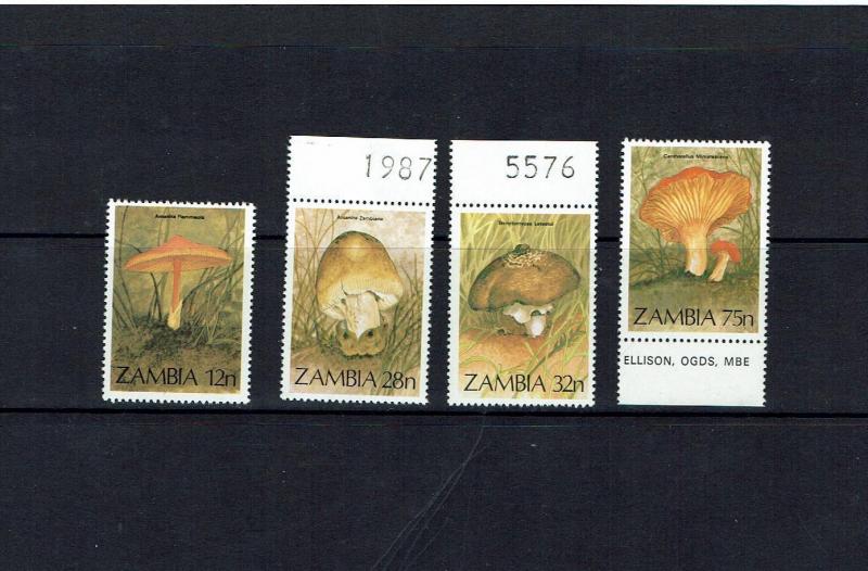 Zambia: 1987 Fungi, MNH set