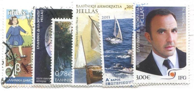 GREECE USED HIGH VALUE STAMPS