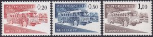 Finland 1963 Sc Q11-3 parcel post partial set MNH**
