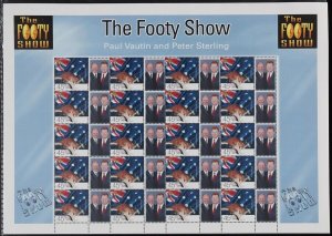 AUSTRALIA 2001? The Footy Show $9 SES 45c Kangaroo Sterling & Vautin tabs MNH **