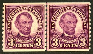 U.S. #600 MINT PAIR OG NH