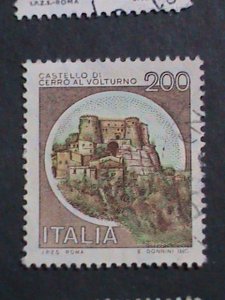 ​ITALIY-1980 VERY OLD ITALY FAMOUS CAST;ES USED STAMPS LARGE SETVERY FINE WE S