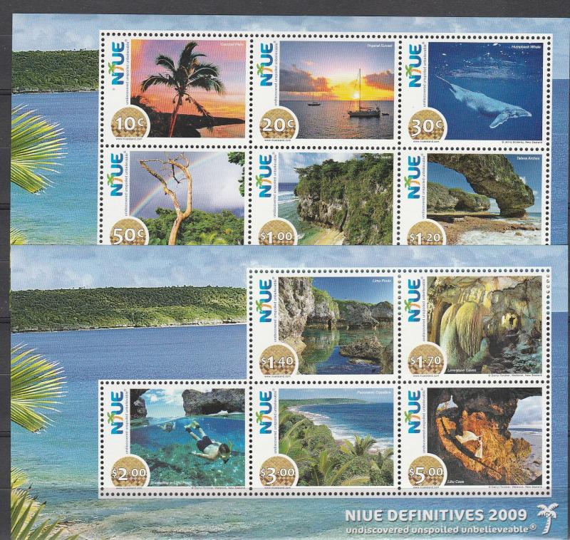 Niue #846a, 851a  MNH CV $24.50 (A14168L)