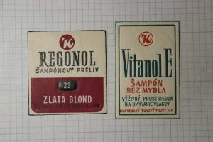 Regonal Slovenia Shampoo Ad 23 K Brand Vitanol E WW Brand Poster Stamp Ad