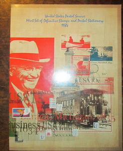 1984 USPS Definitive Year Set Folder == Mounted