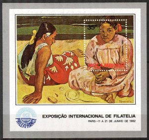 Mozambique 1982 Art Paintings Paul Gauguin S/S Imperf. MNH